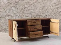 Madia Credenza rennes natural 150 di Outlet etnico in offerta