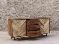 Madia Credenza rennes natural 150 di Outlet etnico in offerta