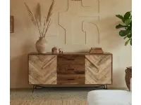 Madia Credenza rennes natural 150 in stile design di Outlet etnico in Offerta Outlet