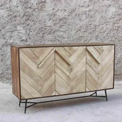 Mobile soggiorno modello Credenza rennes natural 3a di Outlet etnico a PREZZI OUTLET