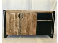 Madia Credenza store 3 ante  industrial  in offerta  di Outlet etnico in offerta