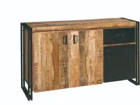 Madia Credenza store 3 ante  industrial  in offerta  di Outlet etnico in offerta