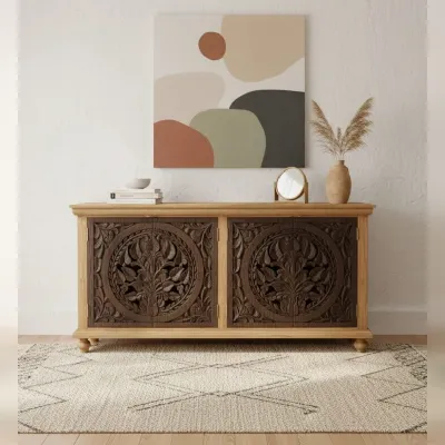 Madia Credenza teak ric 180 di Outlet etnico in offerta