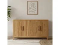 Madia Credenza teak ric 4a in stile design di Outlet etnico in Offerta Outlet