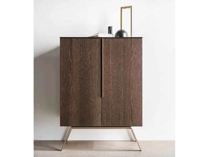 Madia di Artigianale in laminato materico Noce in Offerta Outlet