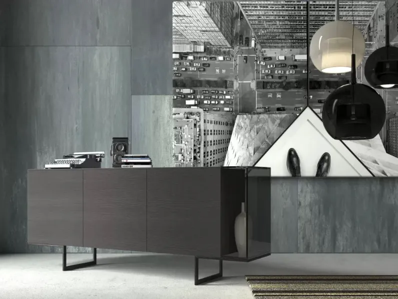 Madia Madia con vano in vetro di Artigianale a prezzi convenienti