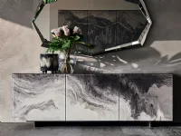 Madia di Cattelan italia in laccato opaco Focus crystalart a prezzo Outlet