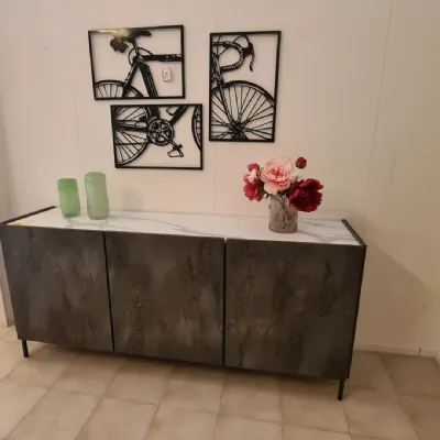 Madia in stile design Madia steel di Collezione esclusiva a prezzo Outlet