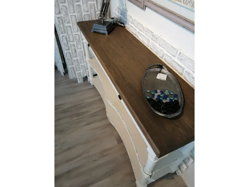 Madia di Dialma brown in legno Consolle a prezzo Outlet