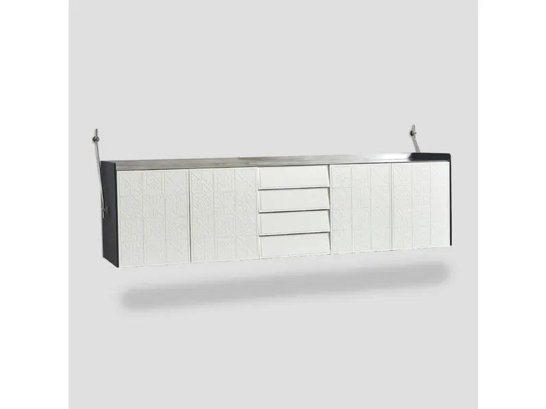 Madia in stile design Credenza di Dialma brown in Offerta Outlet