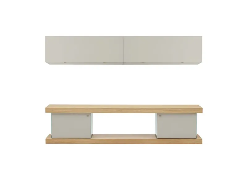 Madia di Forme’s in legno F2/form line 102 con pensili a prezzo riservato 