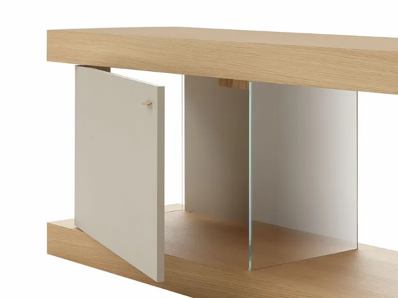 Madia di Forme’s in legno F2/form line 102 con pensili a prezzo riservato 