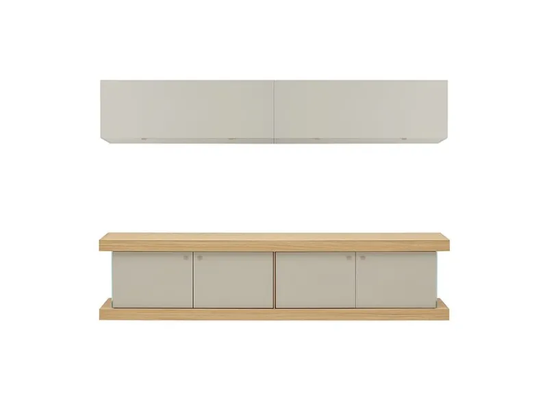 Madia di Forme’s in legno F2/form line 202 con pensili a prezzo riservato 