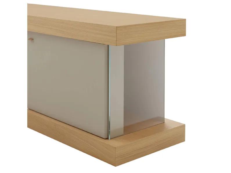 Madia di Forme’s in legno F2/form line 202 con pensili a prezzo riservato 