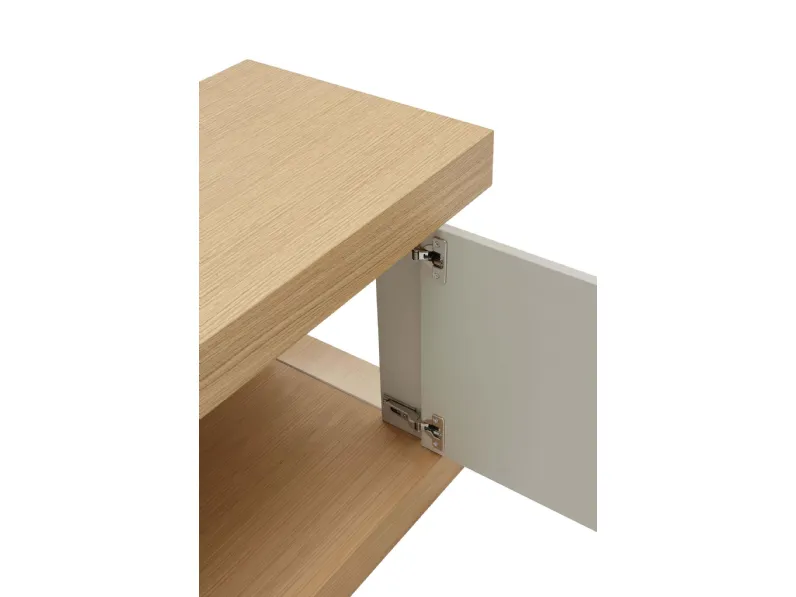 Madia di Forme’s in legno F2/form line 202 con pensili a prezzo riservato 
