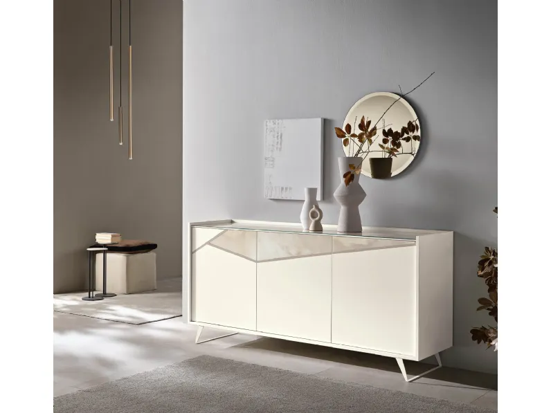 Mobile soggiorno modello Trilogy 1 di Gierre mobili a PREZZI OUTLET