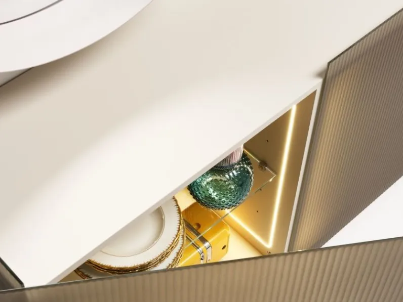 Madia in stile design Groove  di Minotti italia in offerta 