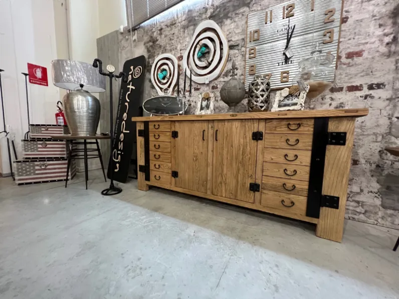 Madia di Nature design in legno Credenza officina a prezzo scontato