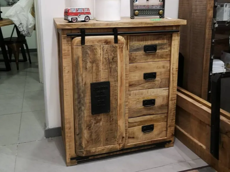 Mobile soggiorno modello Credenza jupiter 90 cm di Outlet etnico a PREZZI OUTLET