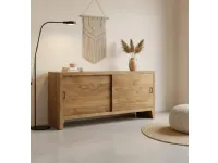 Madia di Outlet etnico in legno Credenza legno acacia 180 a prezzo scontato