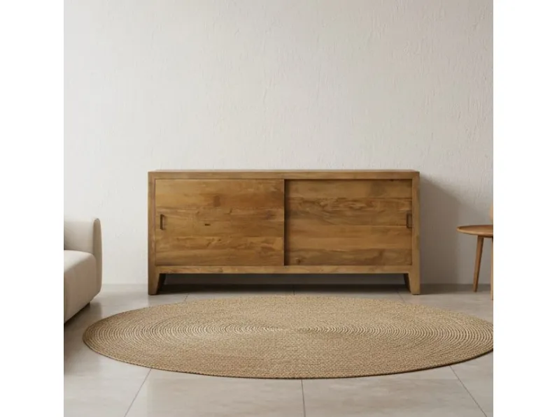 Madia in stile design Credenza legno acacia 180 di Outlet etnico a prezzo scontato