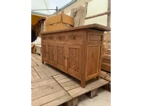 Madia Credenza madia teak riciclato 200  di Outlet etnico in stile design scontata -27%