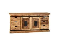 Madia di Outlet etnico in legno Credenza  newport  cassetti e ante   in Offerta Outlet