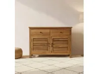 Madia di Outlet etnico in legno Credenza teak riciclato 2a-2css a prezzo Outlet