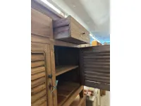 Madia di Outlet etnico in legno Credenza teak riciclato 2a-2css a prezzo Outlet