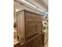 Madia di Outlet etnico in legno Credenza teak riciclato 2a-2css a prezzo Outlet