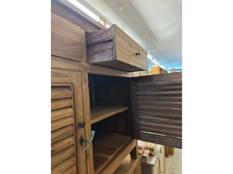 Madia Credenza teak riciclato 2a-2css di Outlet etnico a prezzi convenienti