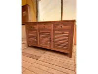 Madia Credenza teak riciclato 3a-3css in stile design di Outlet etnico in Offerta Outlet