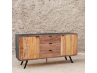 Madia in stile design Madia legno riciclato 150 di Outlet etnico in Offerta Outlet