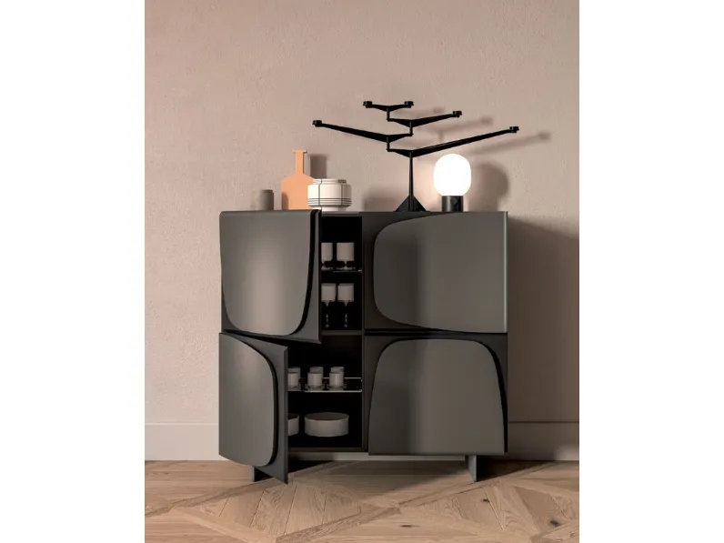Madia in stile design Trilogy di Ozzio scontata 
