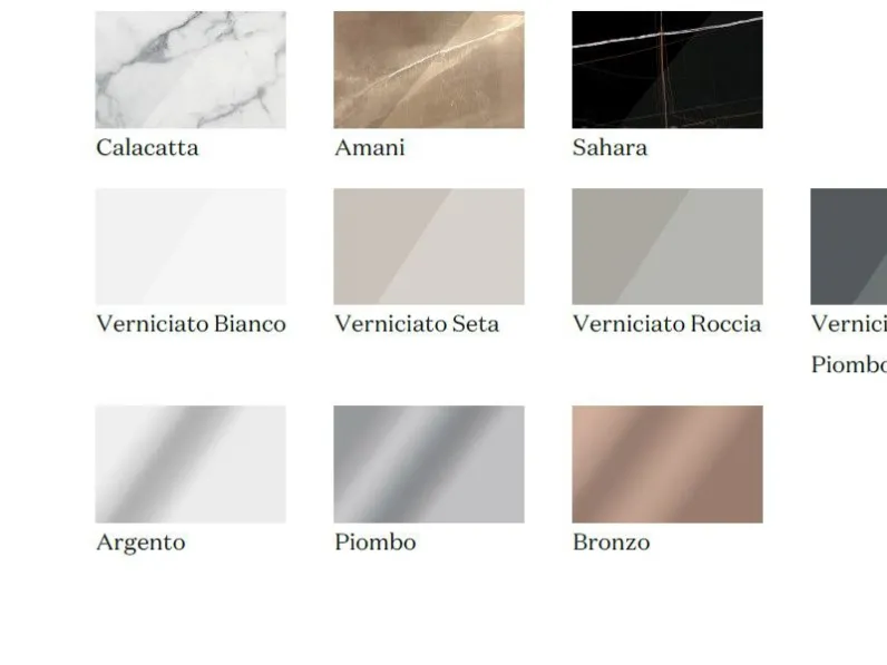 Madia di Pianca in laccato opaco Grafica in Offerta Outlet