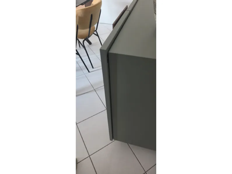 Madia di Pianca in laccato opaco Ginevra 203 x 45 x 95 a prezzo Outlet