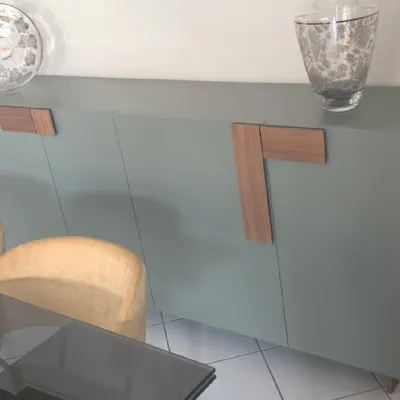 Madia di Pianca in laccato opaco Ginevra 203 x 45 x 95 a prezzo Outlet