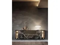 Mobile soggiorno modello Horizon glass 1035 di Mobilgam a PREZZI OUTLET