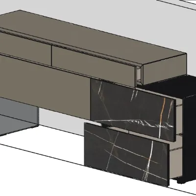 Madia 36e8 dresser 2608 di Lago in stile design scontata -25%