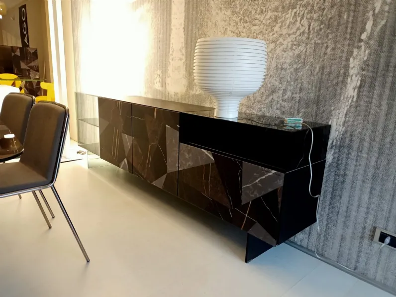 Mobile soggiorno modello 36e8 glass limited edition di Lago a PREZZI OUTLET