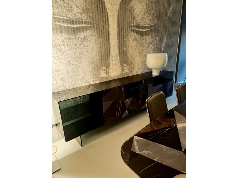 Mobile soggiorno modello 36e8 glass limited edition di Lago a PREZZI OUTLET