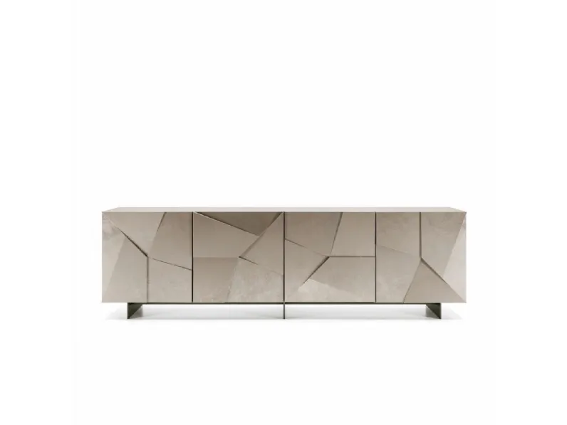 Madia in stile design Concrte laccata bianco di Dall'agnese in Offerta Outlet 