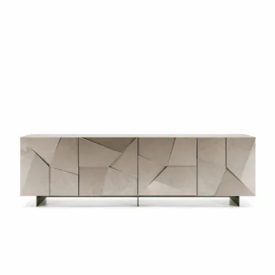 Madia in stile design Concrte laccata bianco di Dall'agnese in Offerta Outlet 