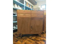 Madia di Outlet etnico in legno Credenza alta vintage teak  a prezzo Outlet