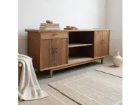 Madia in stile design Credenza anni 50′ teak 200 di Outlet etnico a prezzo scontato