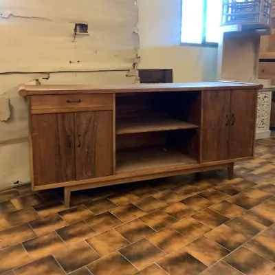 Mobile soggiorno modello Credenza anni 50′ teak 200 di Outlet etnico in Offerta Outlet