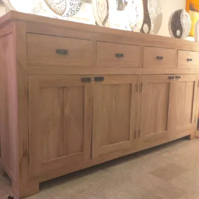 Madia modello Credenza artigianale teak 200 di Outlet etnico a prezzo Outlet