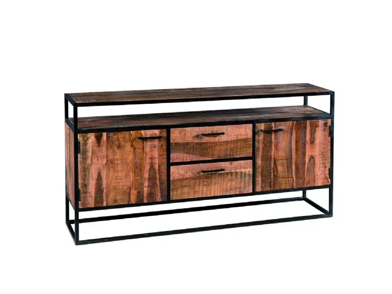 Scopri la Madia Credenza Boston Industrial! Design unico di Outlet Etnico in Offerta!