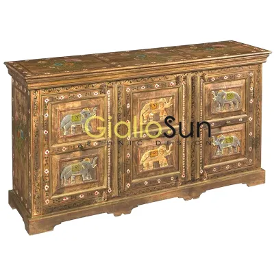 Madia Credenza elephant 3 ante di Outlet etnico a prezzi convenienti