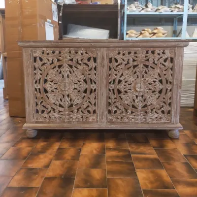 Madia in stile design Credenza etnica oriente 4 ante di Outlet etnico a prezzo Outlet